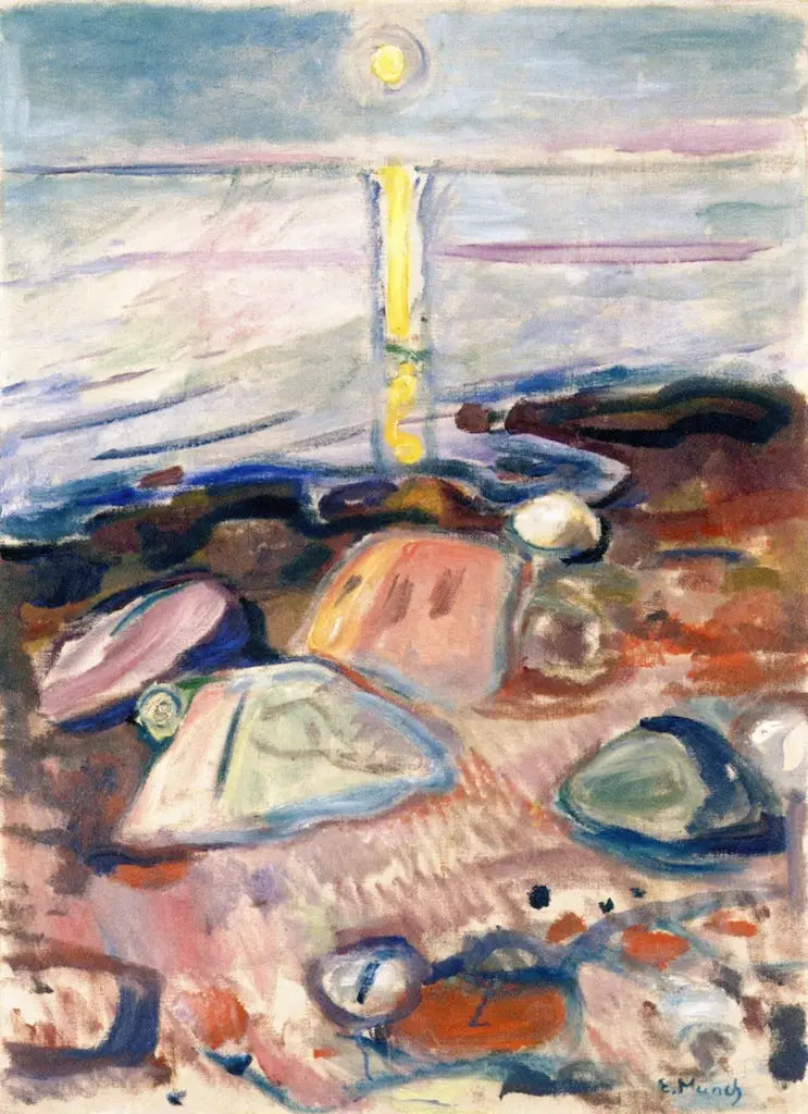 Kuuvalo rannalla - Edvard Munch