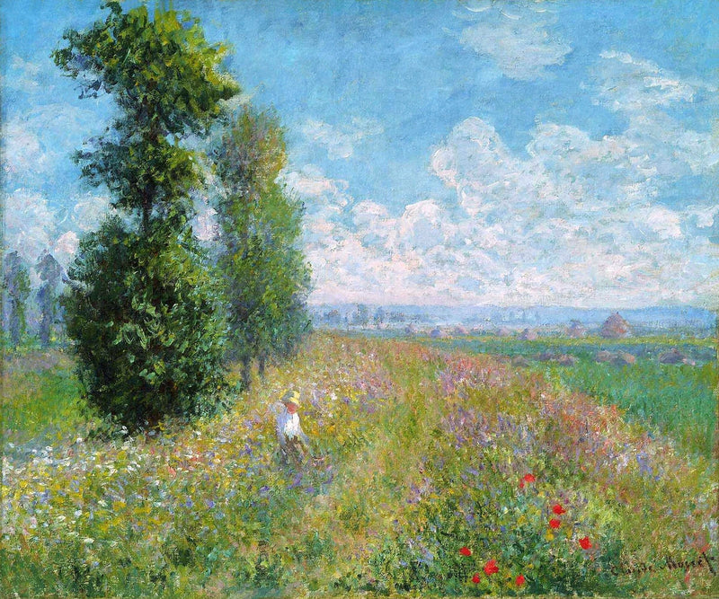 Meadow poppeleilla W378 - Claude Monet