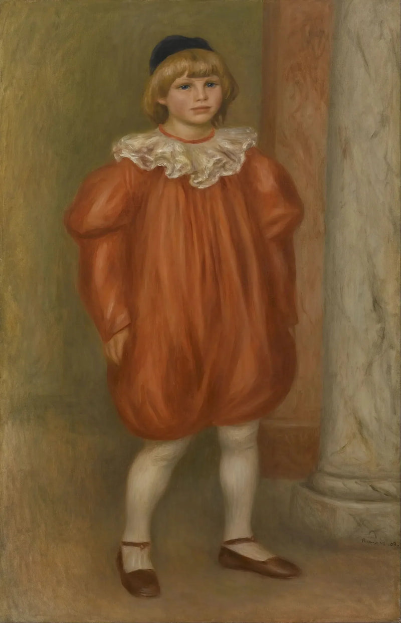 Claude Renoir klovnina - Pierre-Auguste Renoir