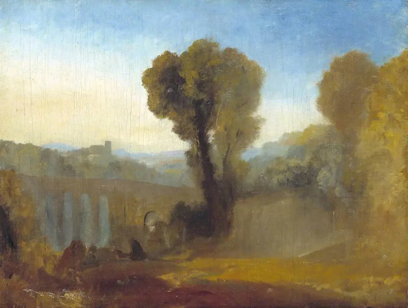 Claudian Koostumus, mahdollisesti Arcueil aamunkoitteessa (aiemmin nimeltään 'Ariccia (?): Auringonlasku') - J. M. W. Turner
