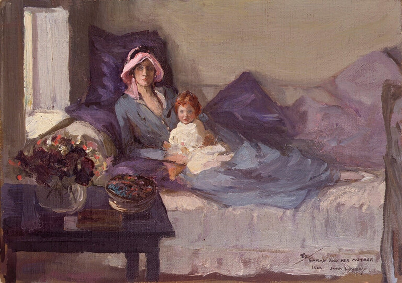Clémentine Ogilvy Spencer-Churchill (o.s. Hozier), paronitar Spencer-Churchill; Sarah Churchill - John Lavery