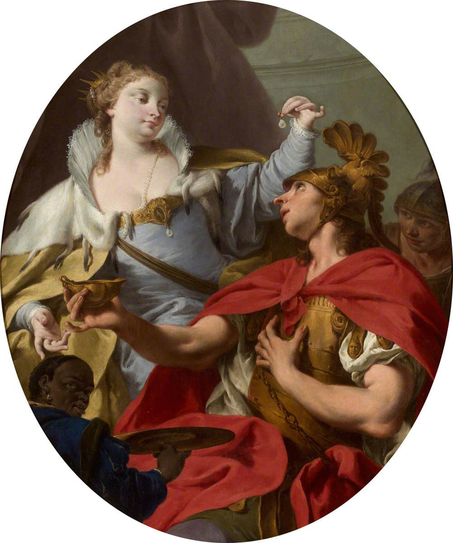 Kleopatra ja helmi - Giovanni Battista Pittoni