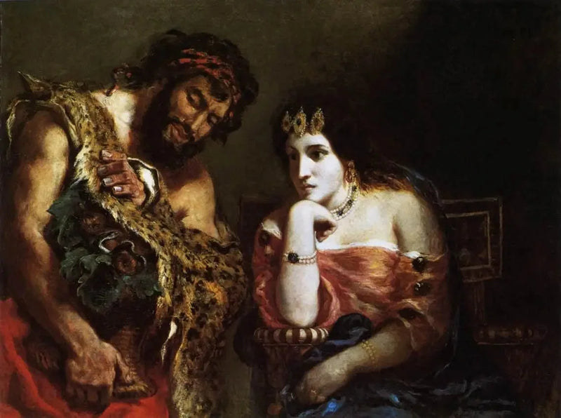 Kleopatra ja talonpoika - Eugène Delacroix