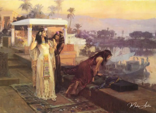 Cléopâtre sur les terrasses de Philae - Frederick Arthur Bridgman - Reproductions de tableaux et peintures haut de gamme