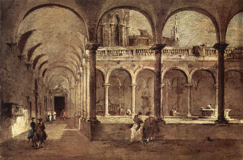 Venetsian luostari - Francesco Guardi