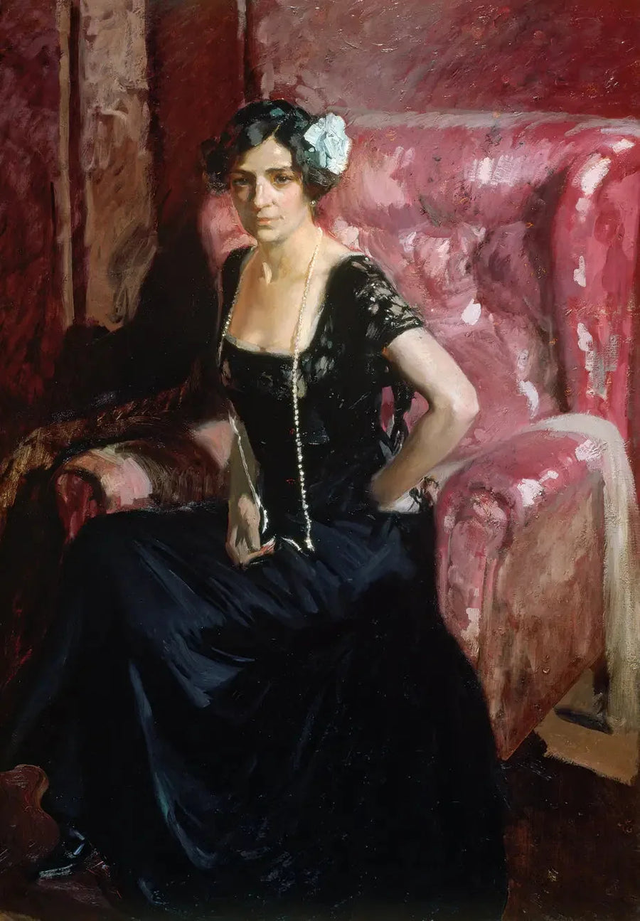 Clotilde iltapuvussa - Joaquín Sorolla