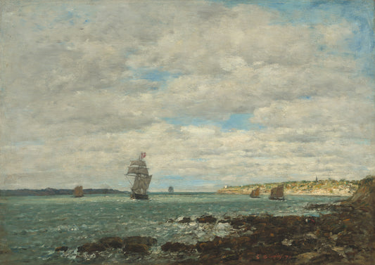 🌊 Bretagnen rannikko – Eugène Boudin (1874)