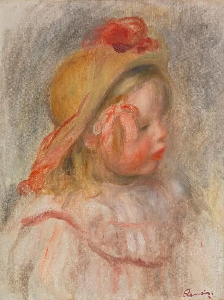 Coco olkihatussa - Pierre-Auguste Renoir