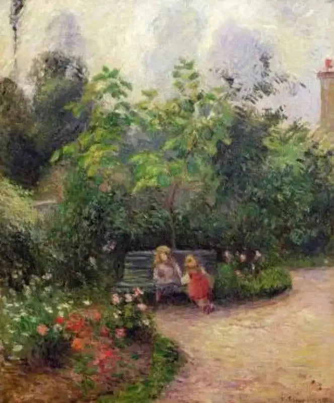 Puutarhan nurkkaus Hermitagessa. Pontoise - Camille Pissarro