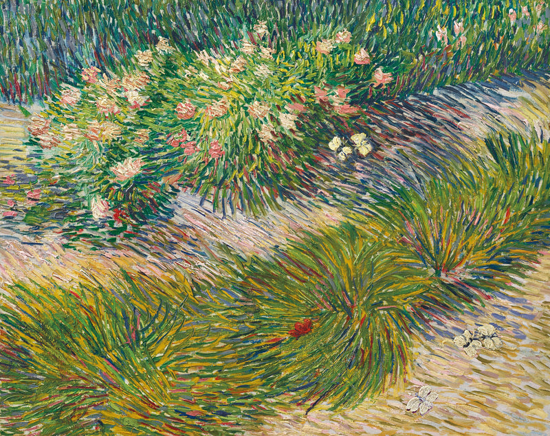 Puutarhanurkkaus perhosten kanssa - Vincent van Gogh