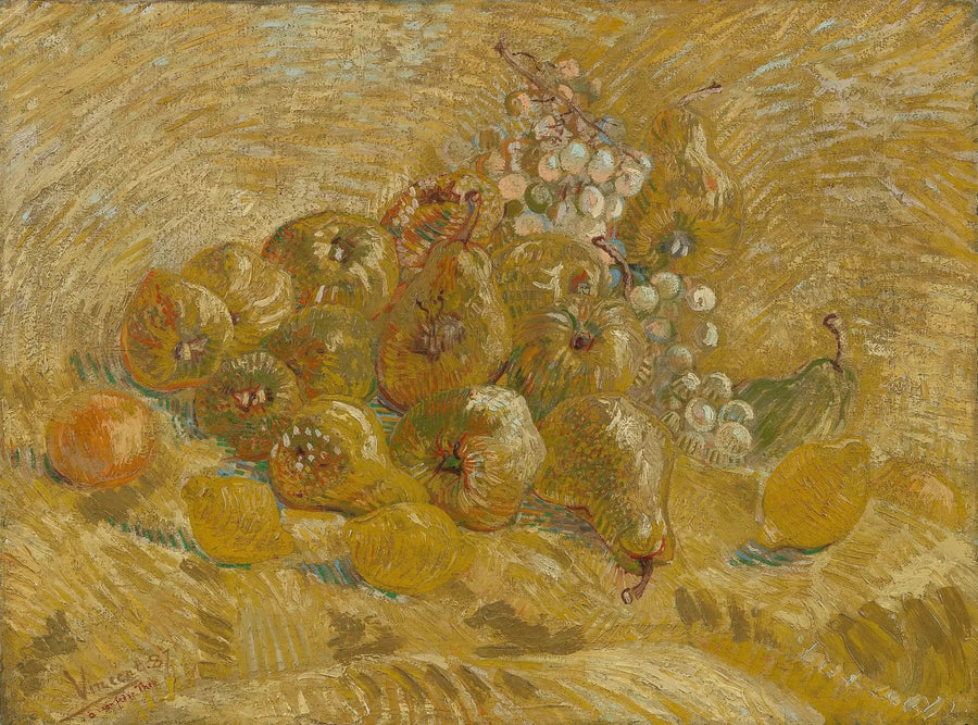 Kvittenit, sitruunat, päärynät ja viinirypäleet - Vincent van Gogh