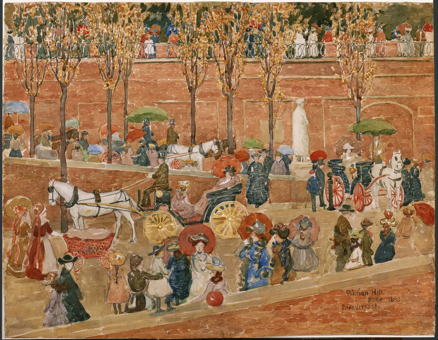 Pincio-kukkula, Rooma - Maurice Prendergast