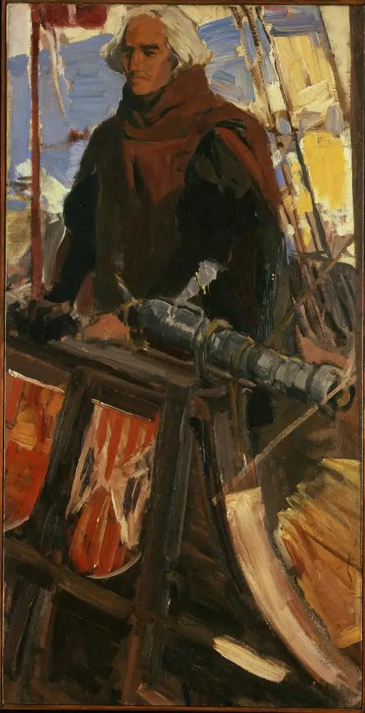 Kolumbuksen lähtö Palosista (Au Gunwhale, Falconetin kanssa) - Joaquín Sorolla