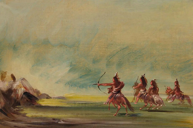 Comanche antamassa nuolia Medicine Rockille - George Catlin