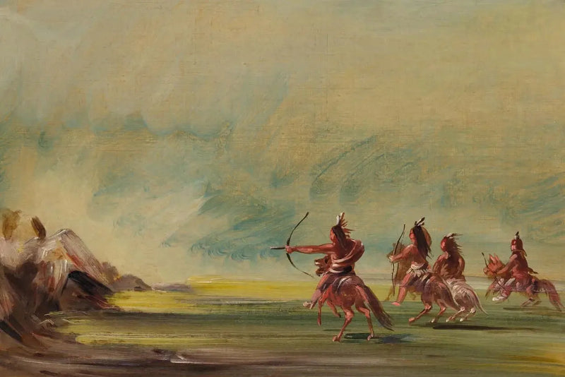 Comanche antamassa nuolia Medicine Rockille - George Catlin