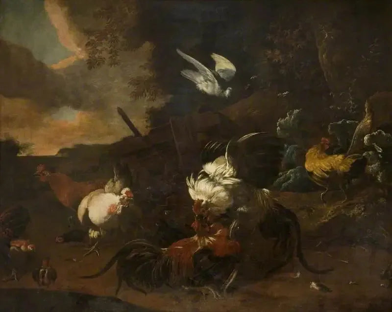 Kukkokamppailu (« Sota ja Rakkaus ») - Melchior de Hondecoeter