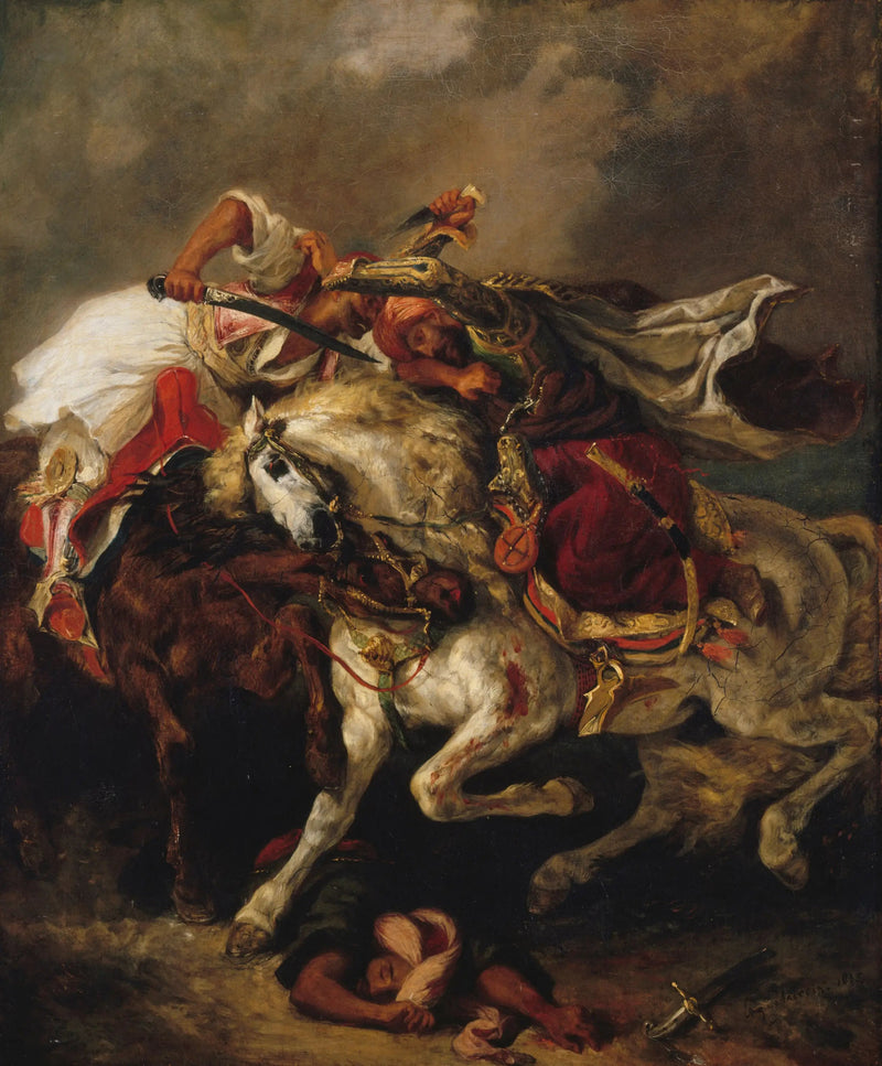Giaourin ja Pachan taistelu - Eugène Delacroix