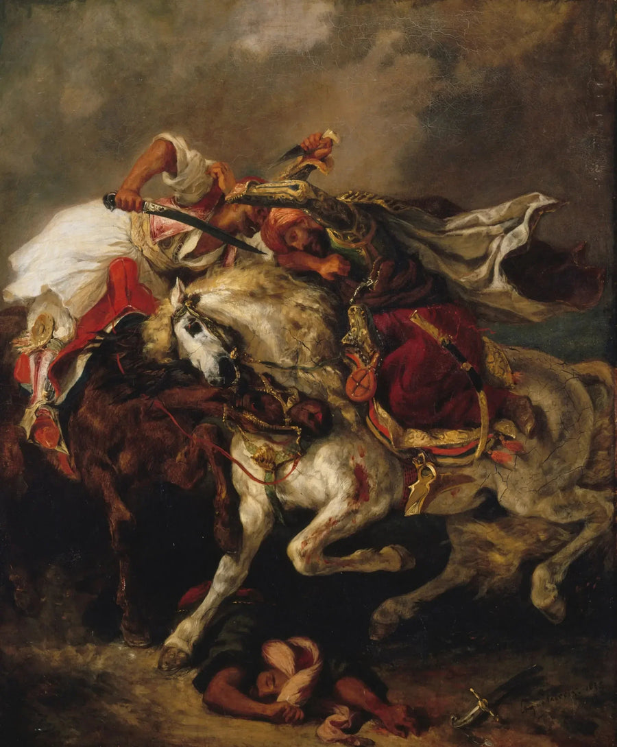 Giaourin ja Pachan taistelu - Eugène Delacroix