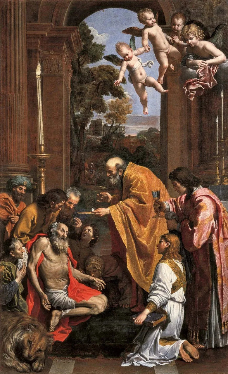 Pyhän Hieronymuksen ehtoollinen - Domenichino