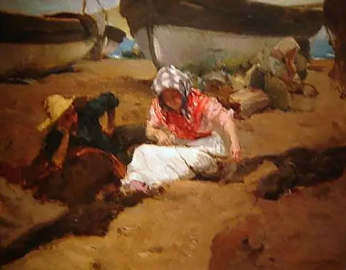 Verkon kokoaminen - Joaquín Sorolla
