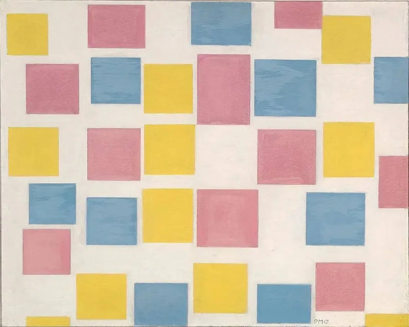 Värikenttien kompositio - Piet Mondrian