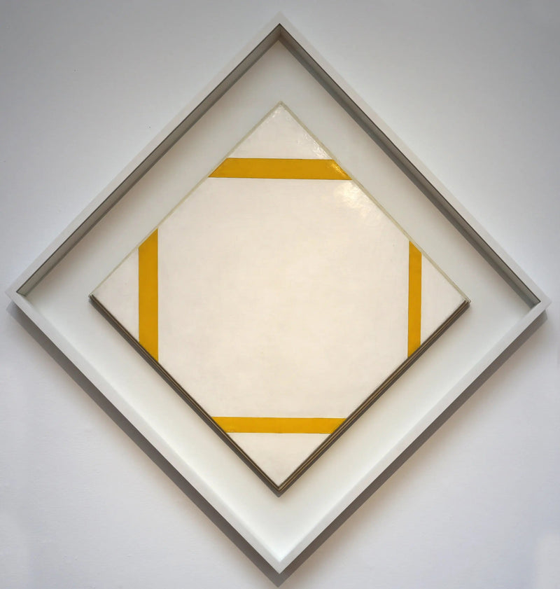 Koostumus keltaisilla viivoilla - Piet Mondrian