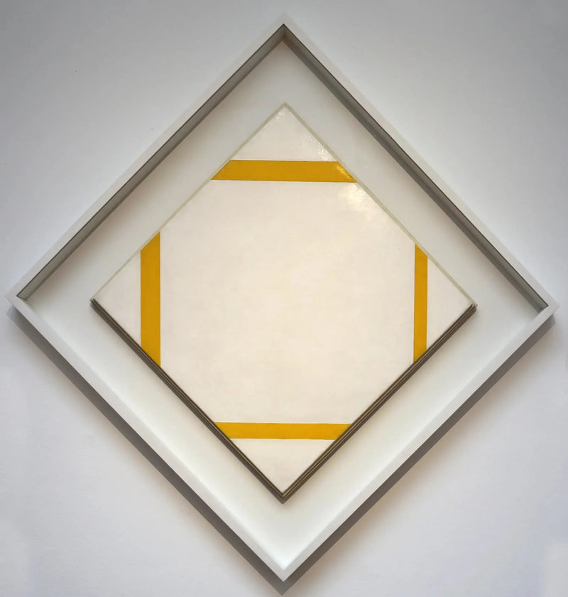 Koostumus keltaisilla viivoilla - Piet Mondrian