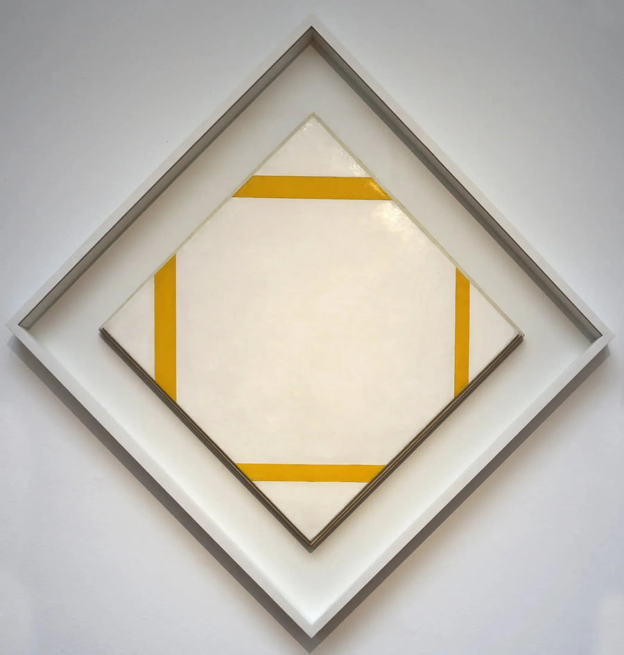 Koostumus keltaisilla viivoilla - Piet Mondrian