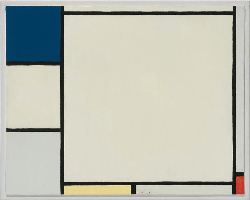Koostumus sinisestä, keltaisesta ja punaisesta - Piet Mondrian