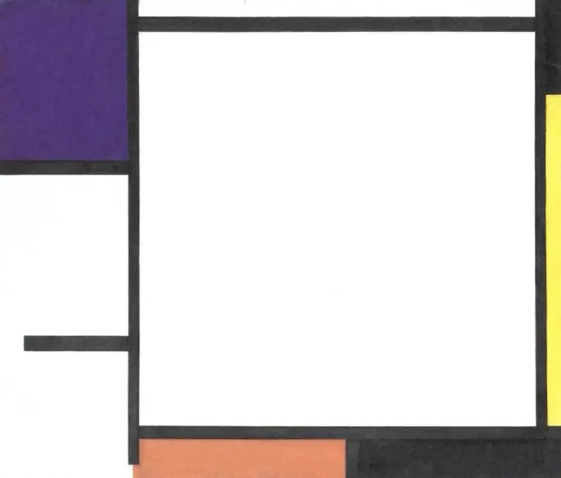 Koostumus sinisestä, mustasta, keltaisesta ja punaisesta - Piet Mondrian