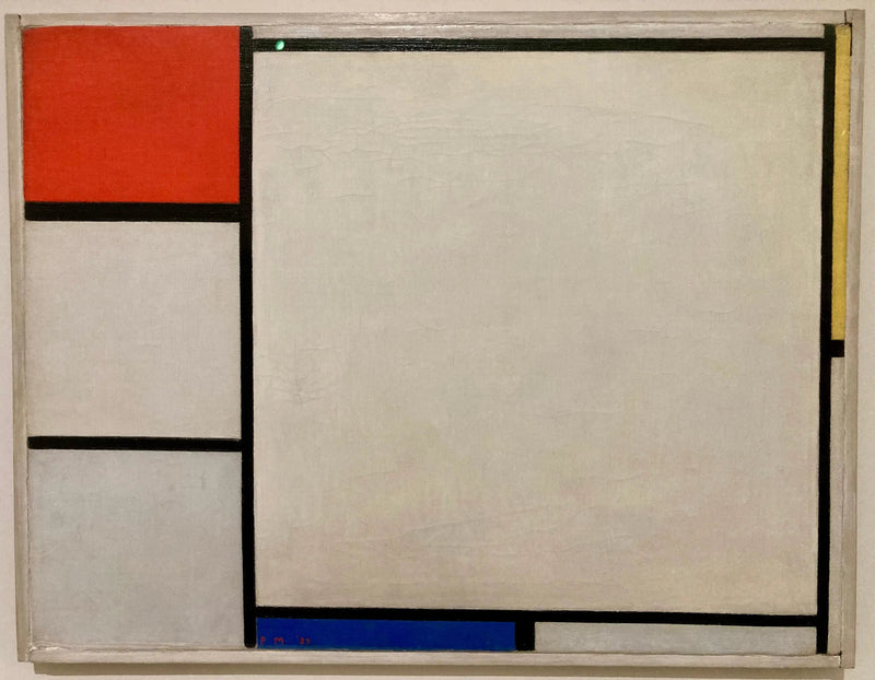 Koostumus punaisesta, keltaisesta ja sinisestä - Piet Mondrian