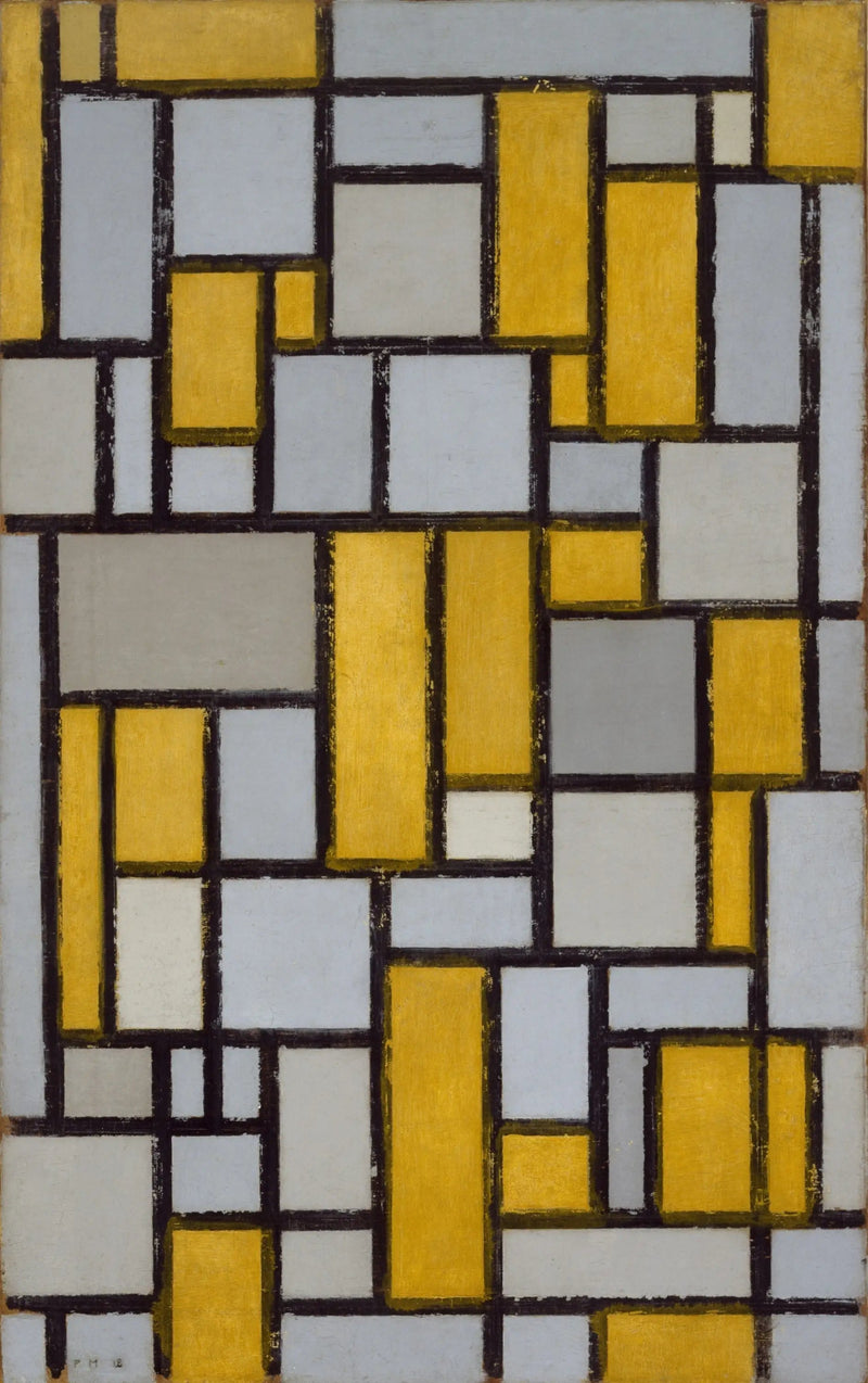 Sommittelu ruudukolla 1 - Piet Mondrian