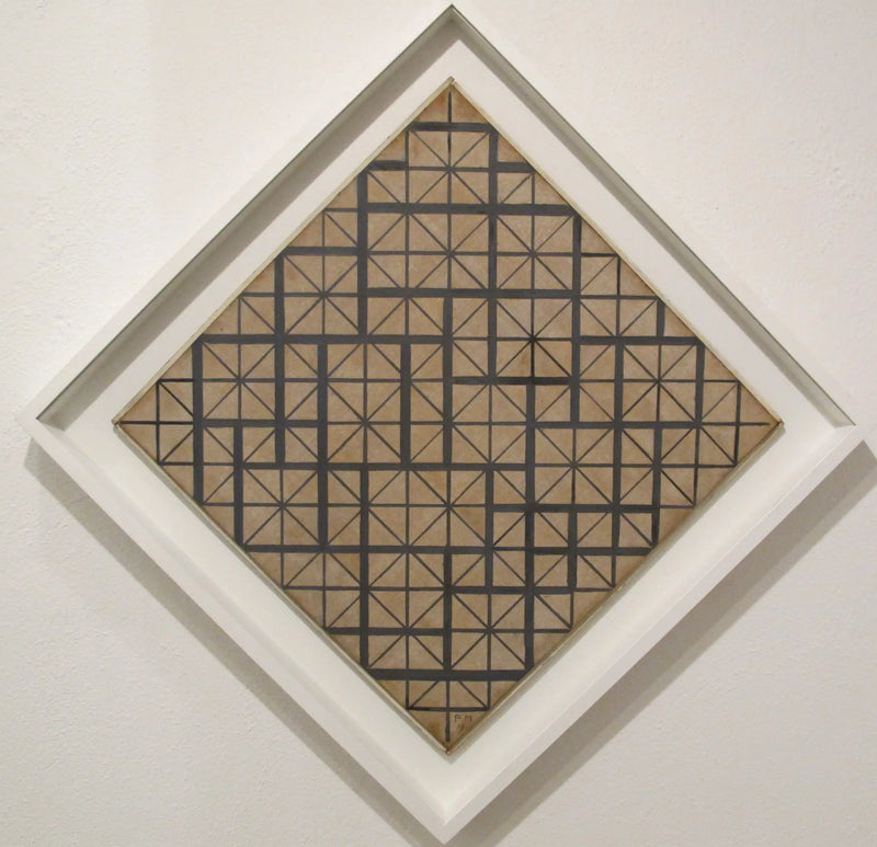 Koostumus ruudukolla 4 (rombi) - Piet Mondrian