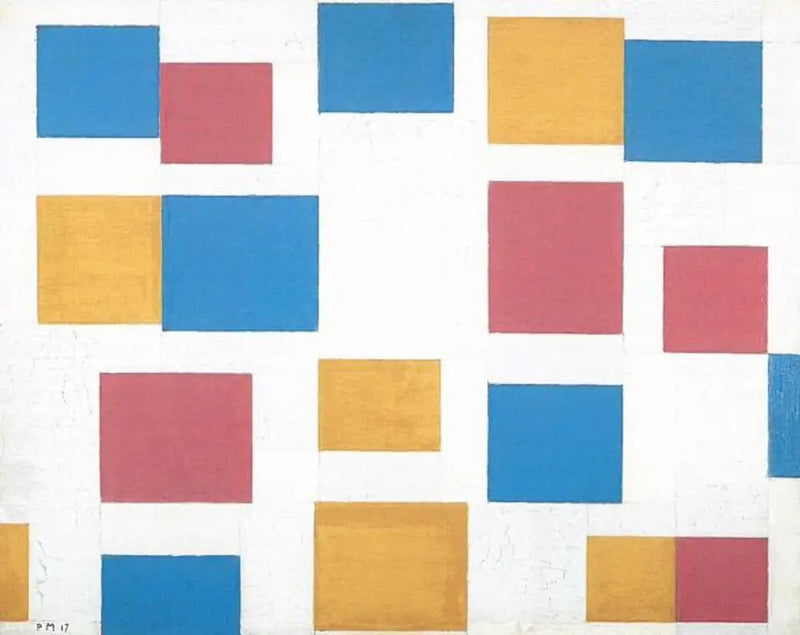 Värisuunnitelmien koostumus 4 - Piet Mondrian