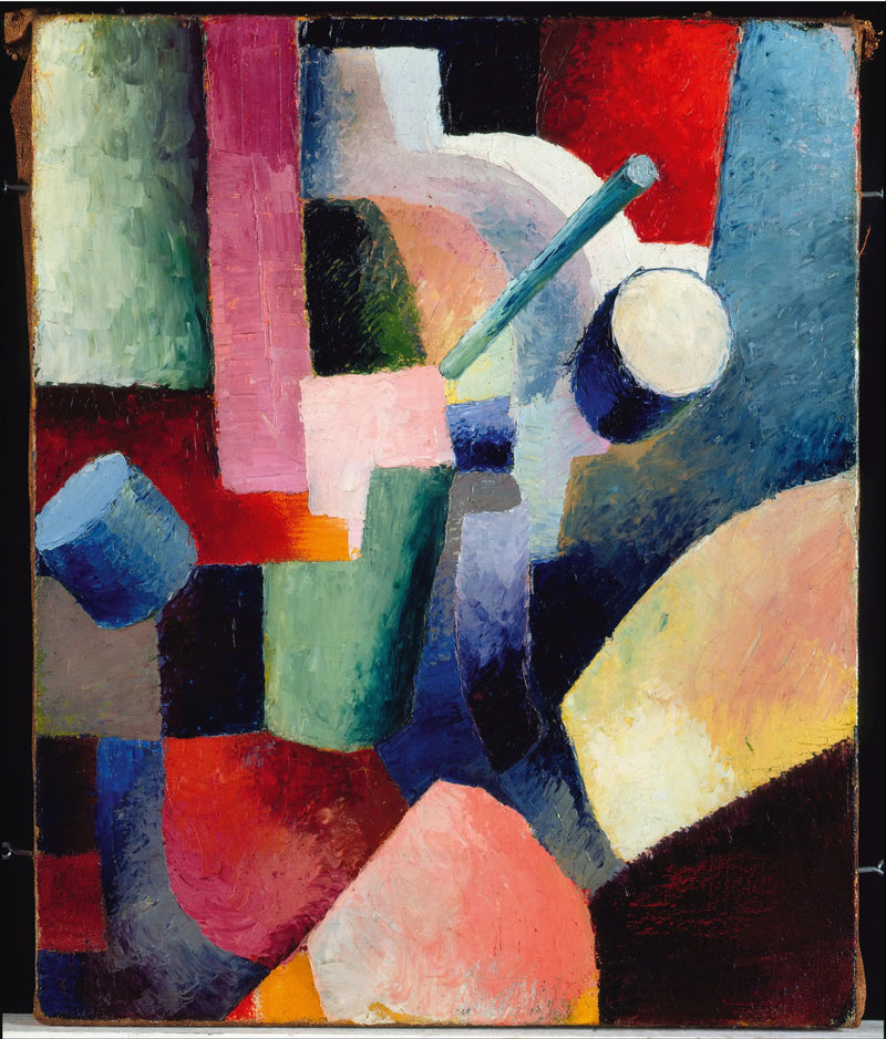 Värikäs muotojen kompositio - August Macke
