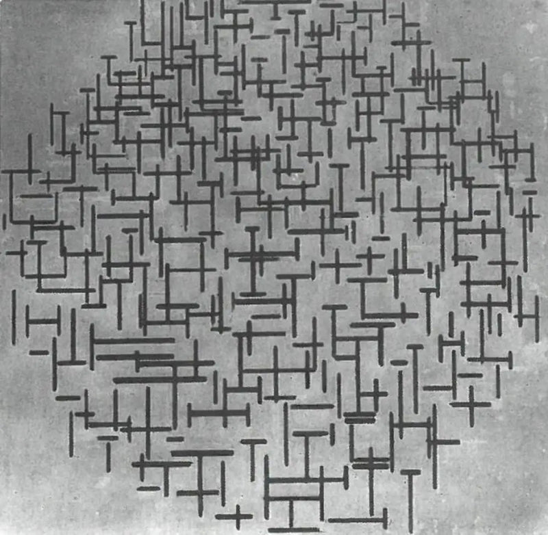 Rivi koostumus - Piet Mondrian