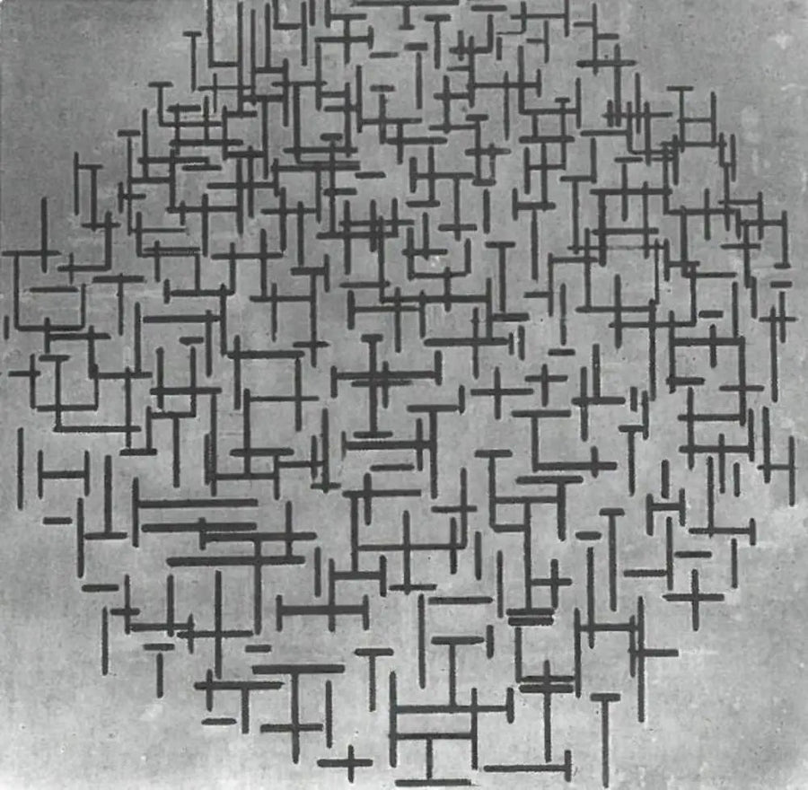 Rivi koostumus - Piet Mondrian