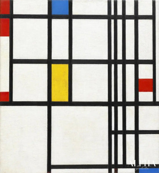 Composition en rouge bleu et jaune - Mondrian - Reproductions de tableaux et peintures haut de gamme