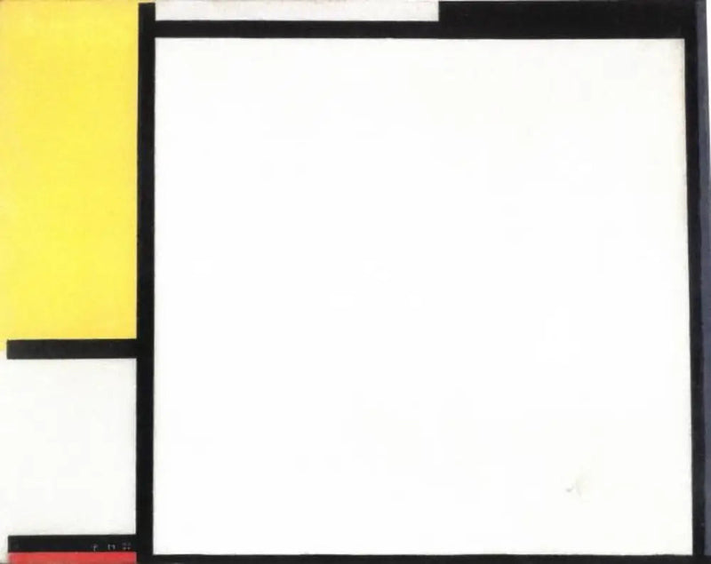 Koostumus punaisesta, keltaisesta ja sinisestä - Piet Mondrian