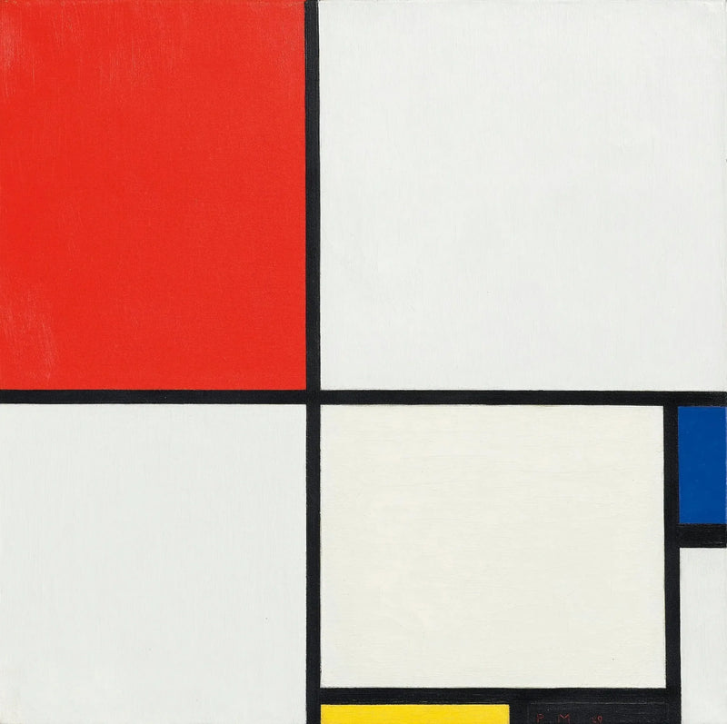 Koostumus III punaisella, sinisellä, keltaisella ja mustalla - Piet Mondrian