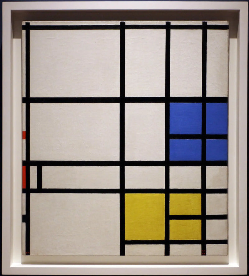 Koostumus n° 11, 1940-42--LONTOO, sinisellä, punaisella ja keltaisella - Piet Mondrian