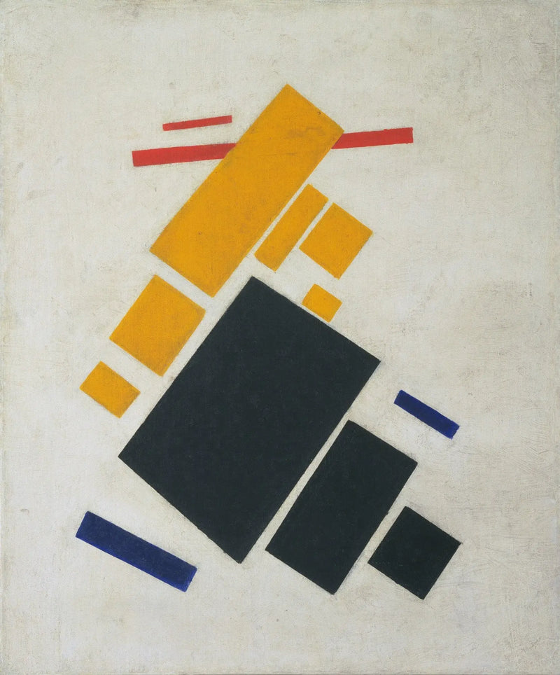 Suprematistinen koostumus: Lentokone ilmassa - Kazimir Malevich