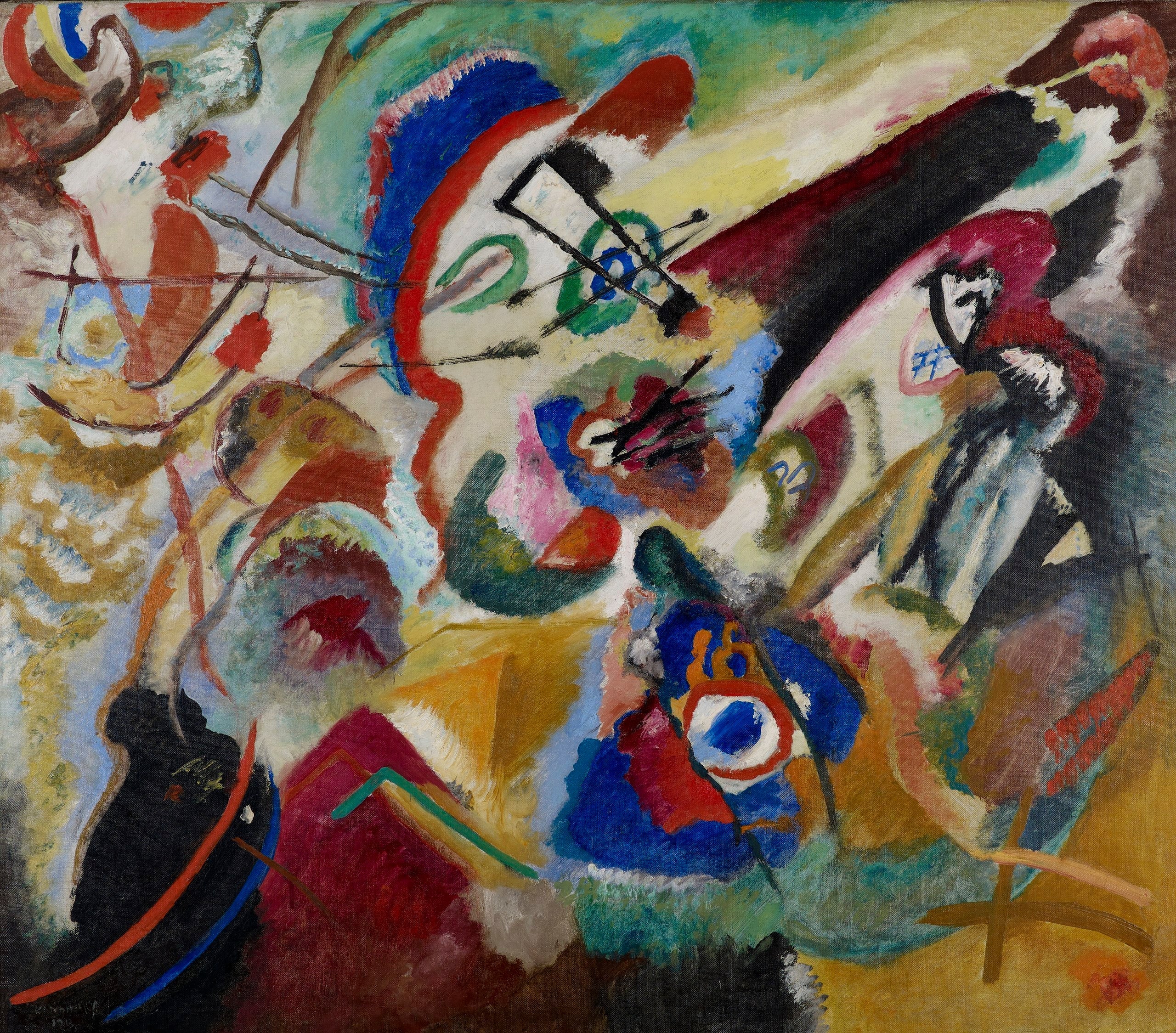 Composition VII (fragment 2) - Vassily Kandinsky image 1 reproduction artisanale de tableau