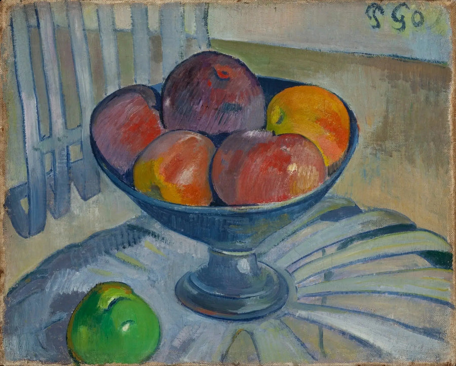 Puutarhatuolilla oleva hedelmäkulho - Paul Gauguin