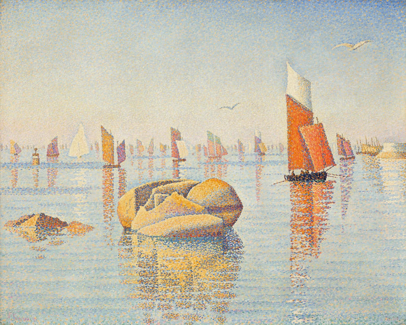 Concarneau. Aamun rauha. Op. 219 (Larghetto) - Paul Signac