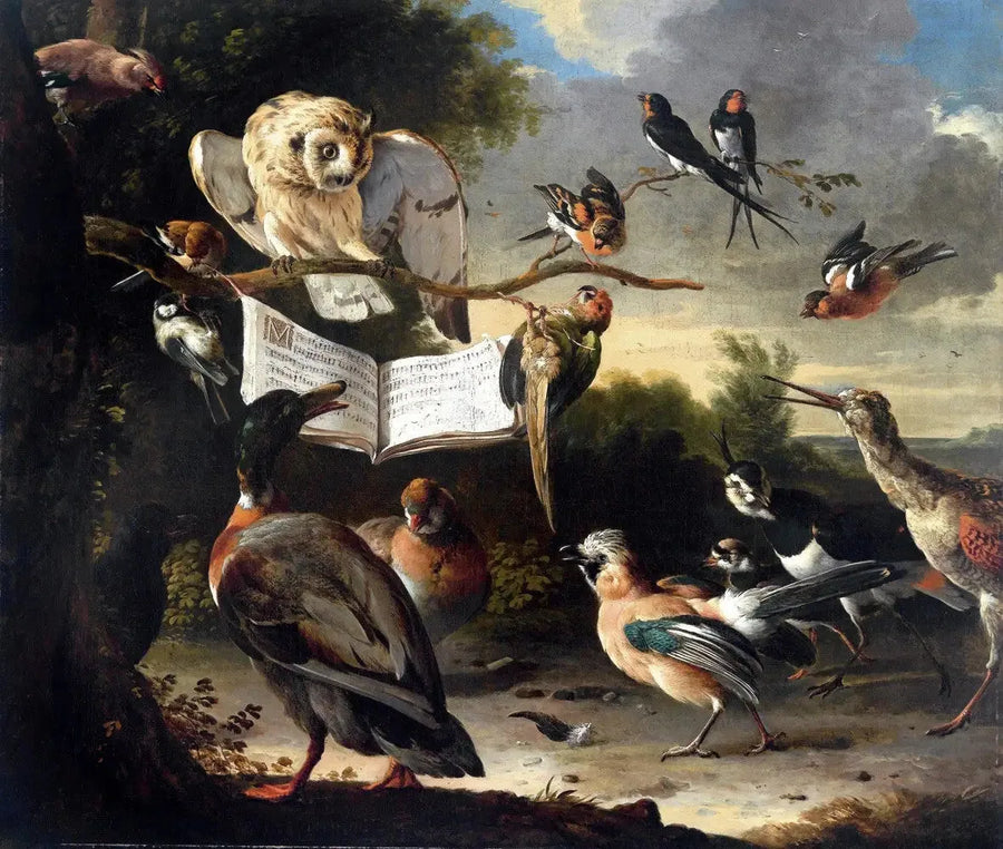 Lintujen konsertti - Melchior de Hondecoeter