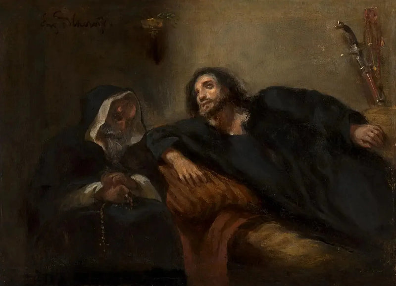 Giaourin tunnustus - Eugène Delacroix