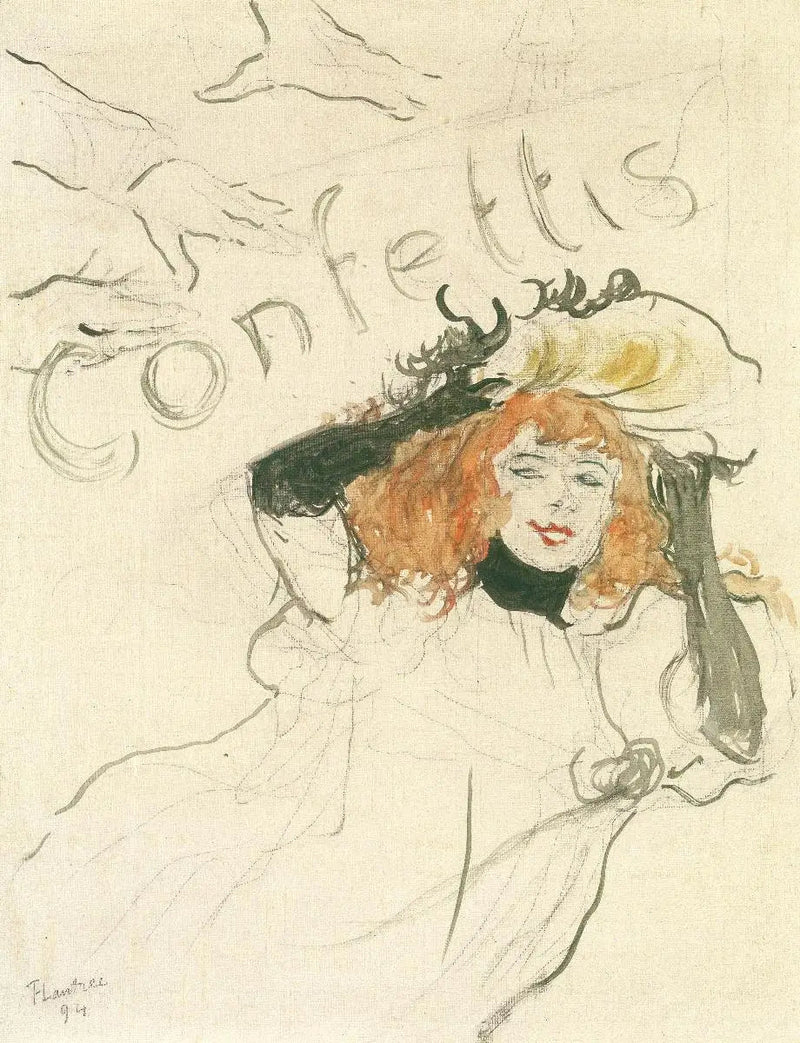 Konfetit - Henri de Toulouse-Lautrec