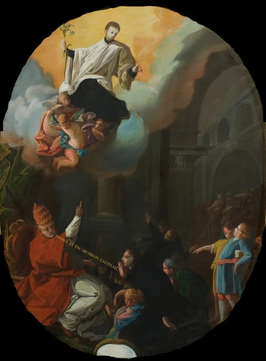 Pyhän Louis de Gonzague vihkiminen nuorison suojelijaksi - Francisco de Goya