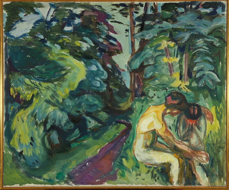 Lohdutus metsässä - Edvard Munch